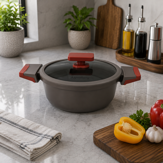 Premium Glass Lid Casserole Pot - 20cm