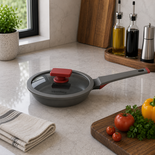 Alpenberg Fry Pan with Glass Lid - 24cm
