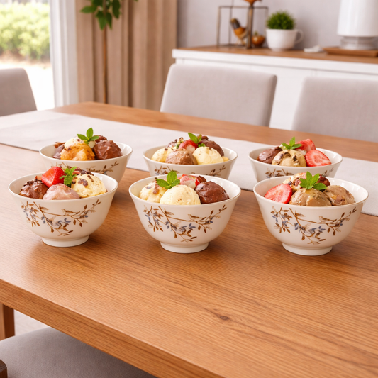 Angela 4.50" Ceramic Bowl Set of 6 - BRD412