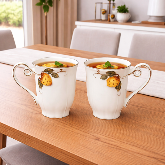 Angela Ceramic Mug Set - 2Pcs