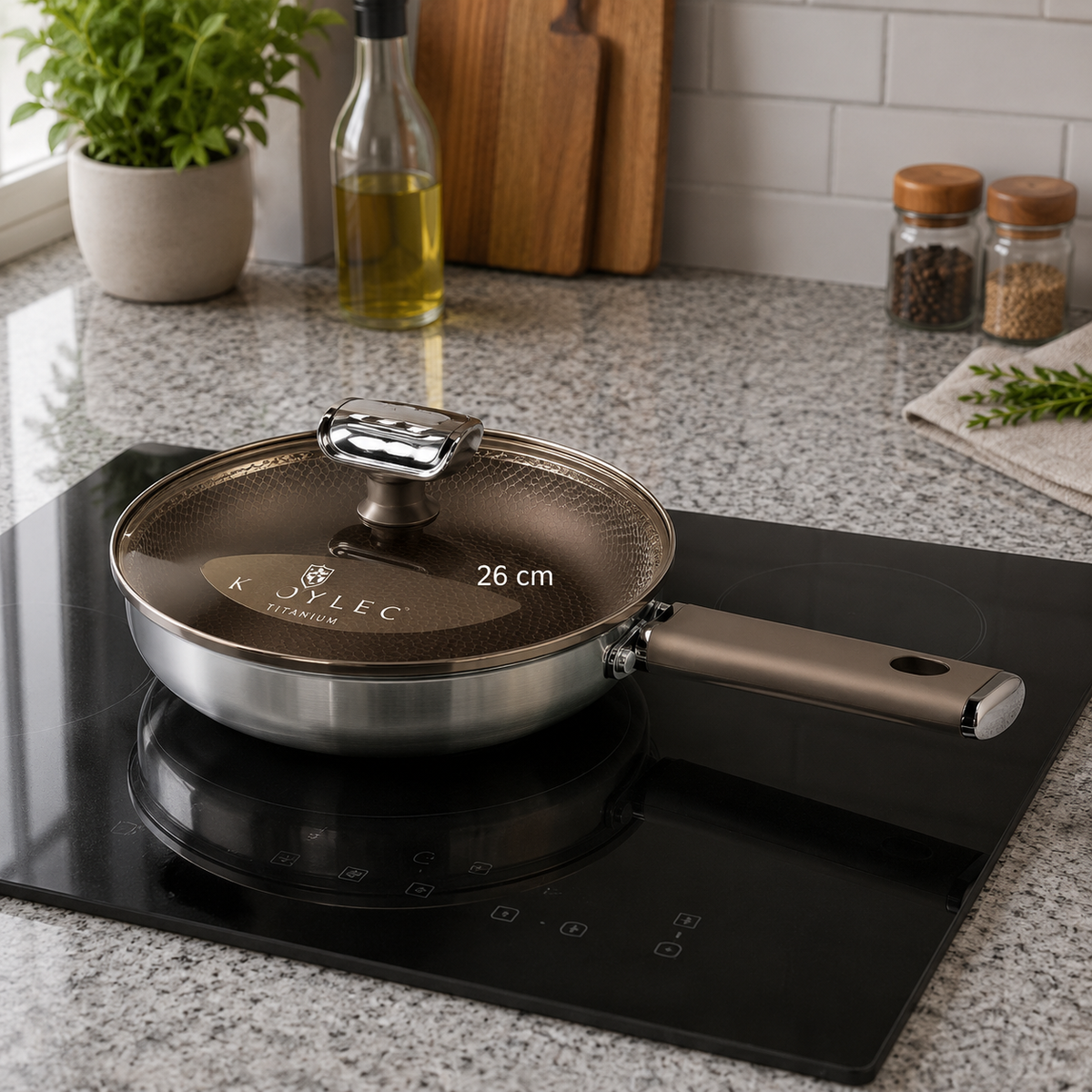 KOYLEC Titanium Fry Pan – 30 CM