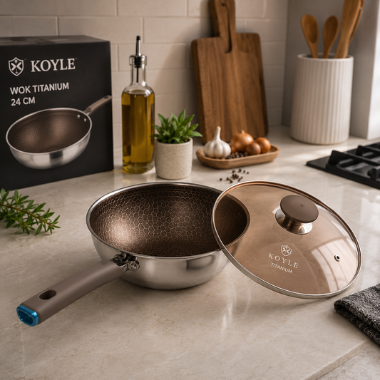KOYLE Titanium Wok – 30 CM