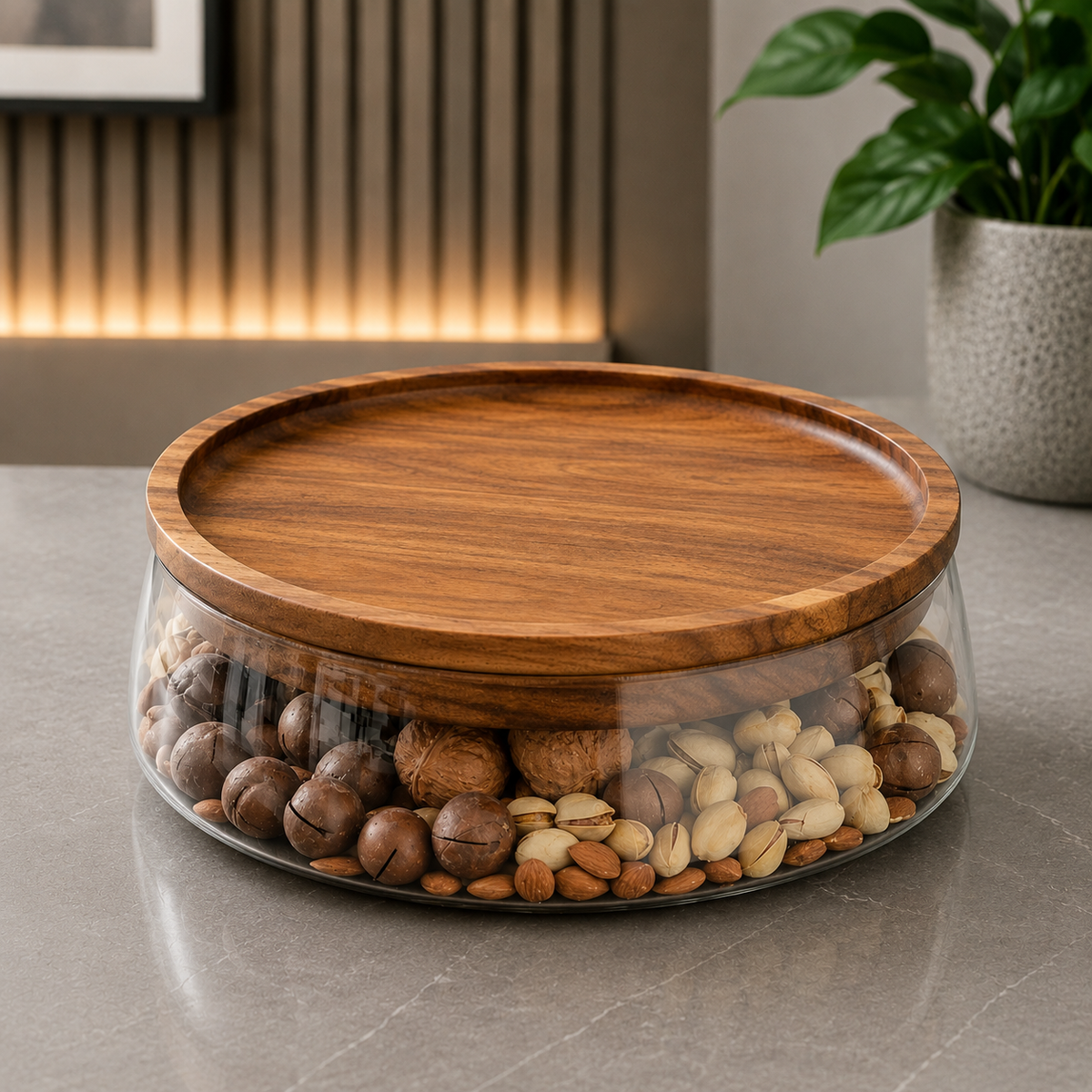 Premium Airtight Glass Storage Bowl | Large 9Inch Diameter