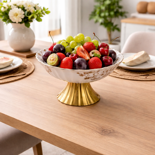 Angela 12" Ceramic Fruit Bowl - BRD333
