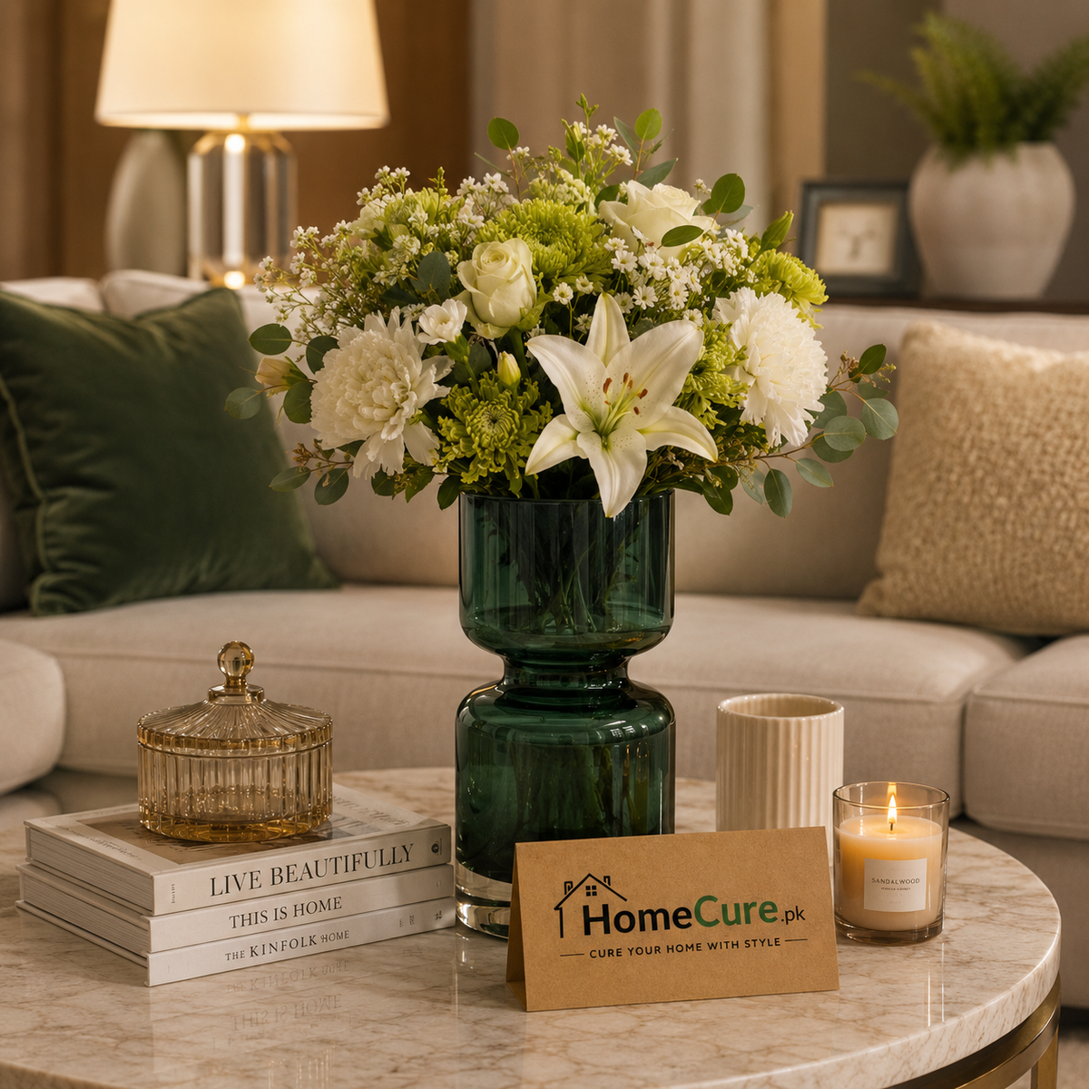 Elegant Glass Decorative Vase – 6.9cm | Stylish Flower Vase