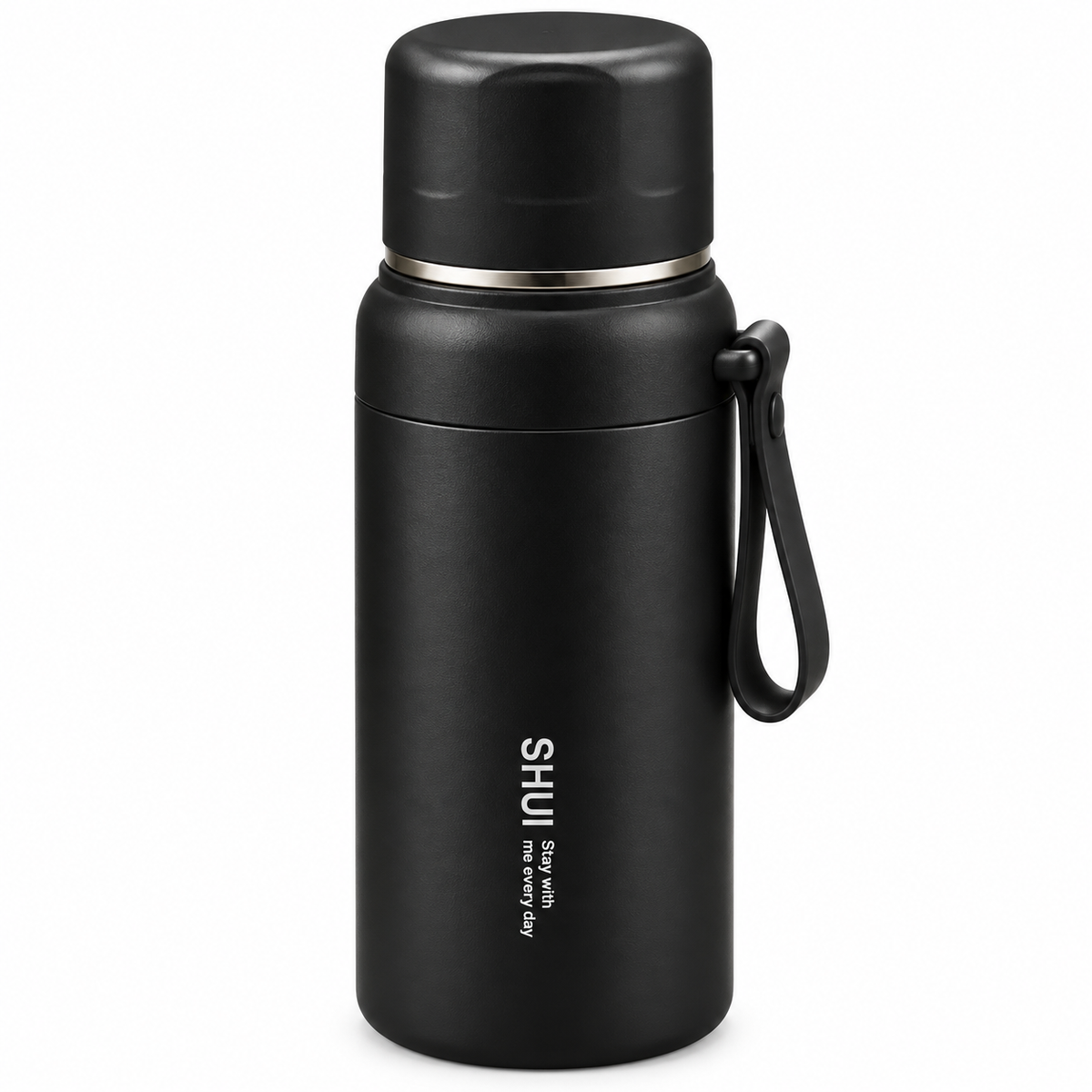 PureSip Vacuum Insulated Thermo Bottle 600ml – Black