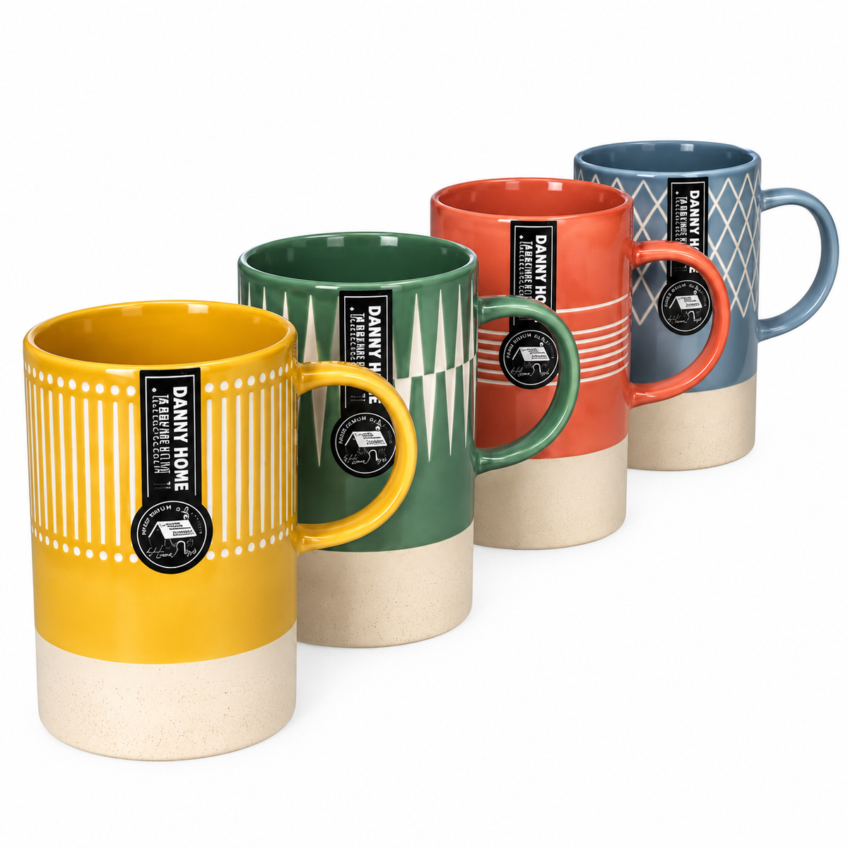Danny Home Geometric Coffee Mugs