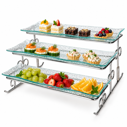 Danny Home Serving Glass Platter Set