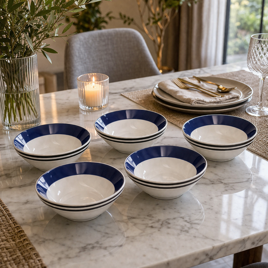 Angela 5.5" Ceramic Bowls Set of 6 - RM215