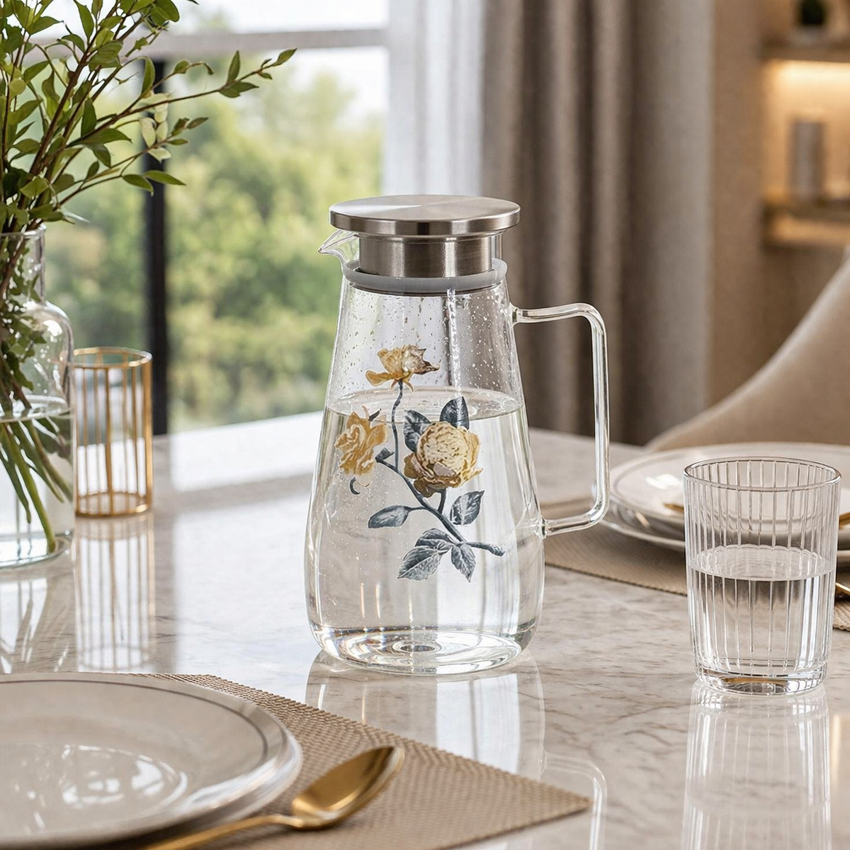 Angela Glass Water Jug - MK114
