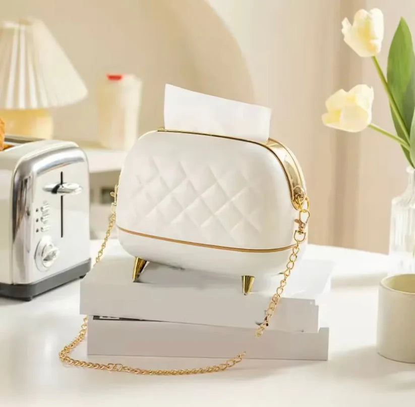 Luxury Purse Style Tissue Box – Elegant Tissue Holder