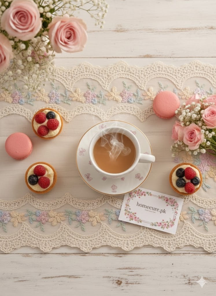 Ceramic cup saucer set