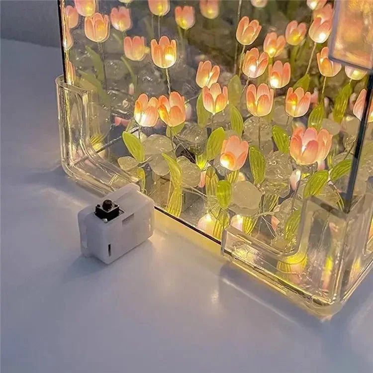 Tulip LED Night Lamp – Soft Glow Flower Table Light