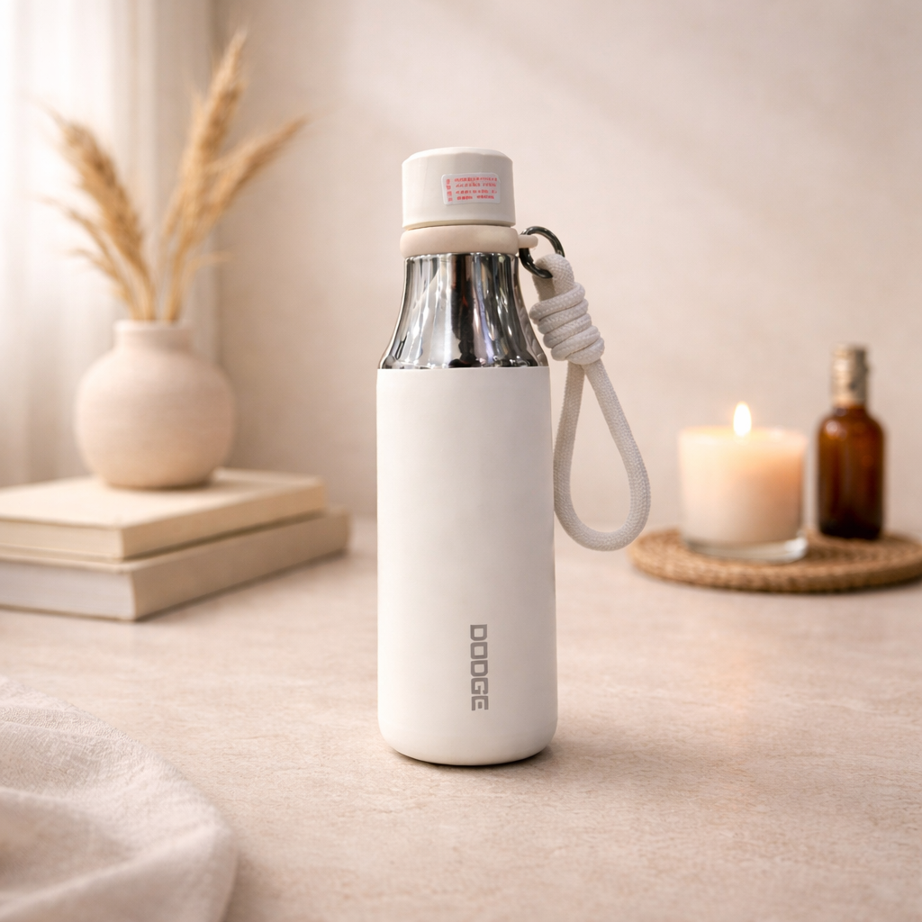 Dodge 540ml Premium Water Bottle | Ivory White