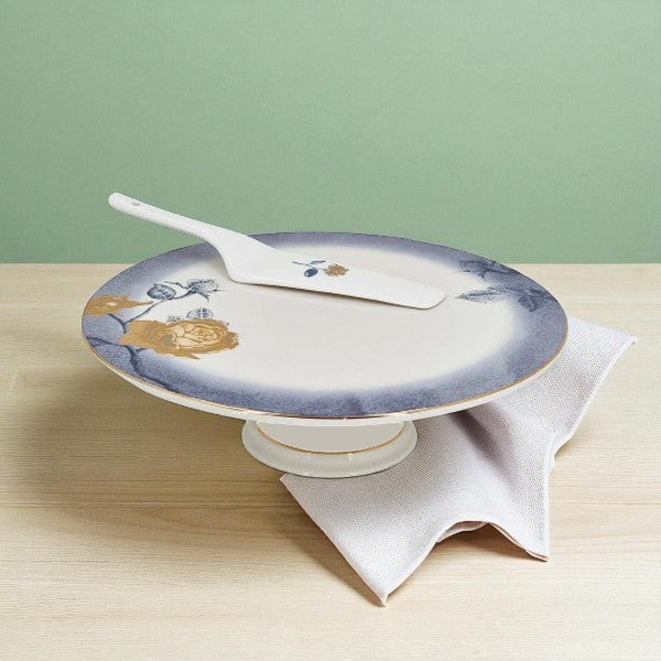 Angela 10.5" Ceramic Cake Stand with Lifter - MK123
