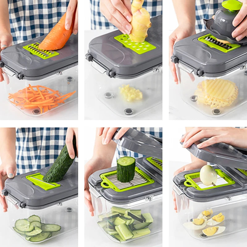 Multifunctional Vegetable Cutter 22 in 1 Fruit Vegetable Slicer