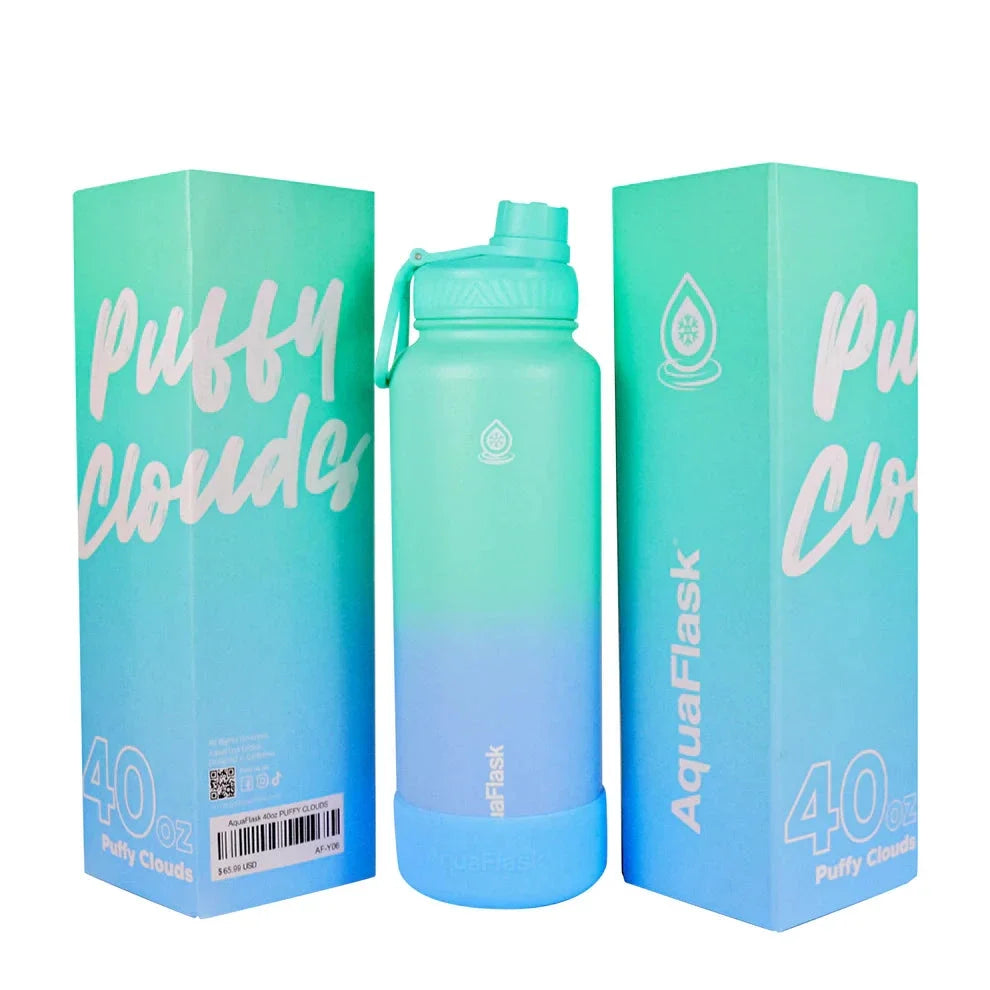 AquaFlask Bottle Dream Collection (40oz) - Puffy Clouds
