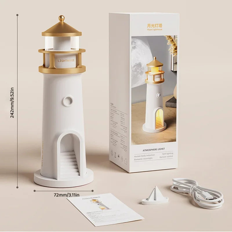 Lighthouse Ambient Light – Moon Projection Lamp