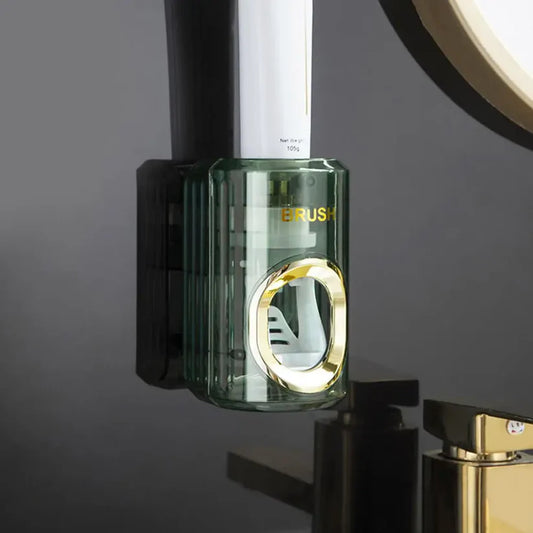 Hands-Free Automatic Toothpaste Dispenser – Wall Mounted Space-Saving Holder
