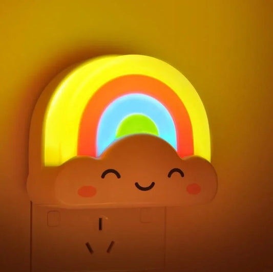 Rainbow Night Light – Colorful LED Bedside Lamp for Kids & Home Decor