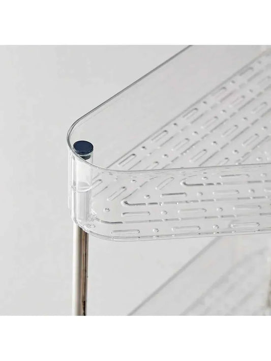Acrylic Triangle Corner Trolley for Space-Saving Storage Solutions