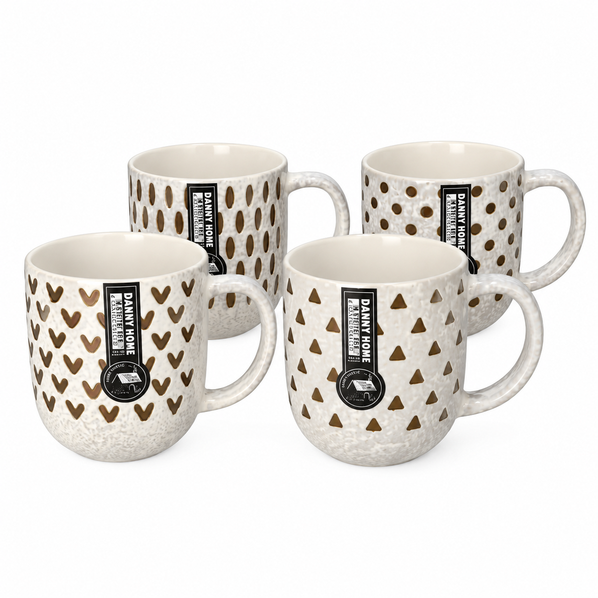 Danny Home Polka-Dot Tea Mugs
