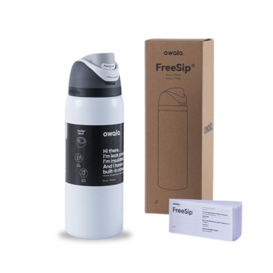 Owala FreeSip Water Bottle - 32oz | White