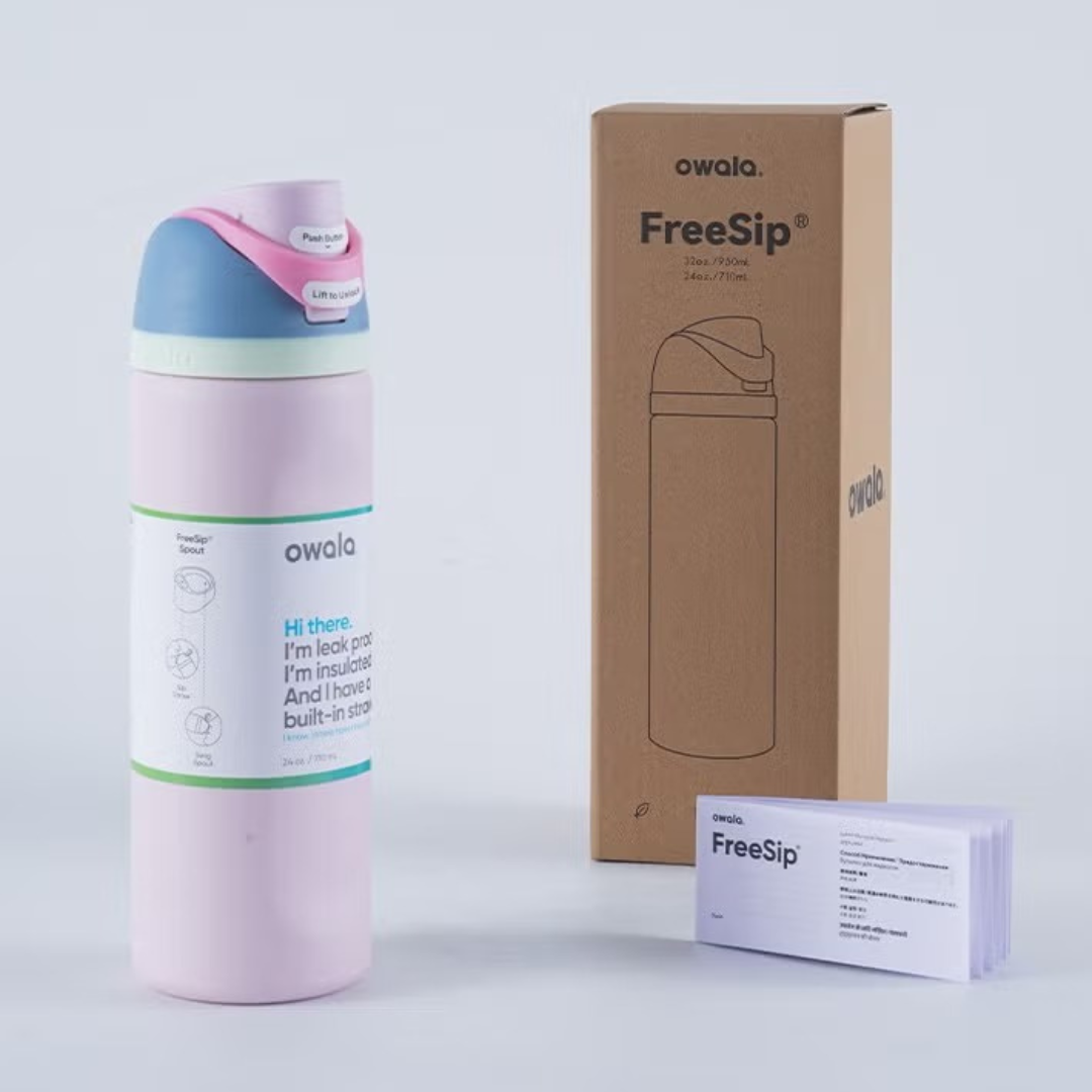 Owala FreeSip Water Bottle - 32oz | White