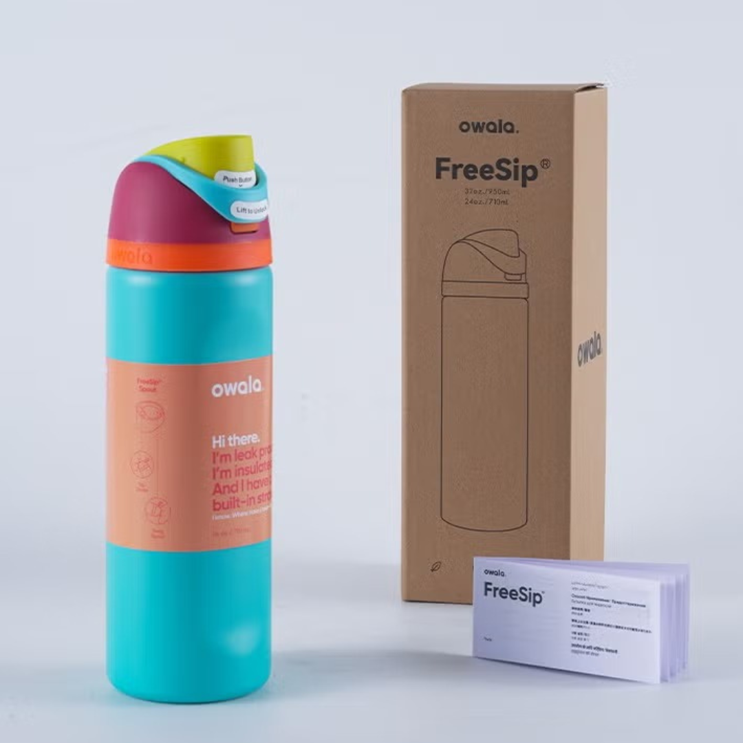 Owala FreeSip Water Bottle - 32oz | White