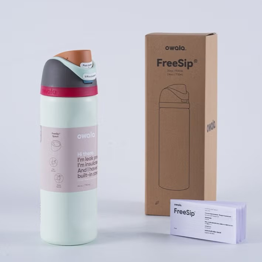 Owala FreeSip Water Bottle - 32oz | White