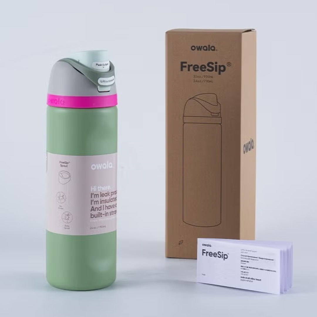 Owala FreeSip Water Bottle - 32oz | White