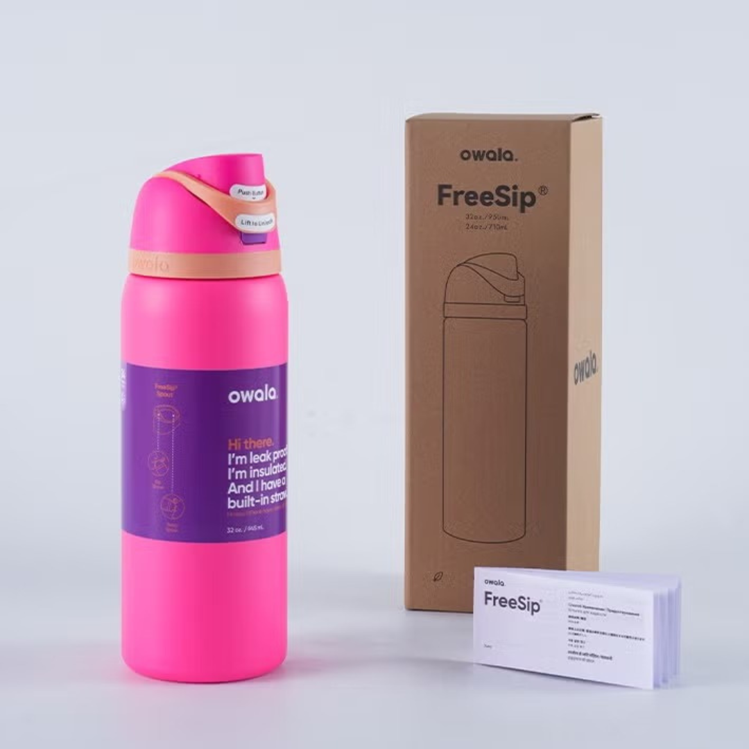 Owala FreeSip Water Bottle - 32oz | White