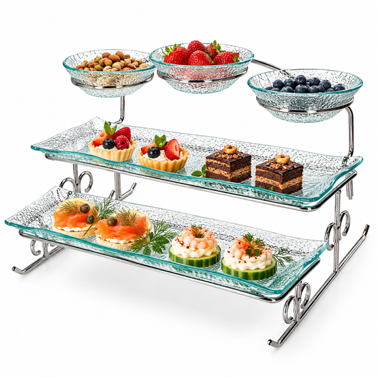 Danny Home Serving Glass Platter Set