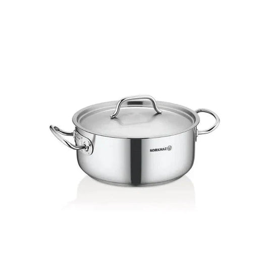 Korkmaz A2738 Proline Gastro Low Casserole 20x9 (Satin)