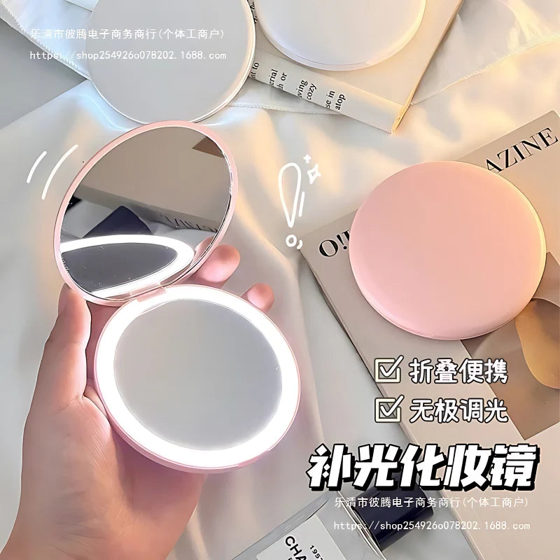 LED Pocket Mirror – Rechargeable with Single Light