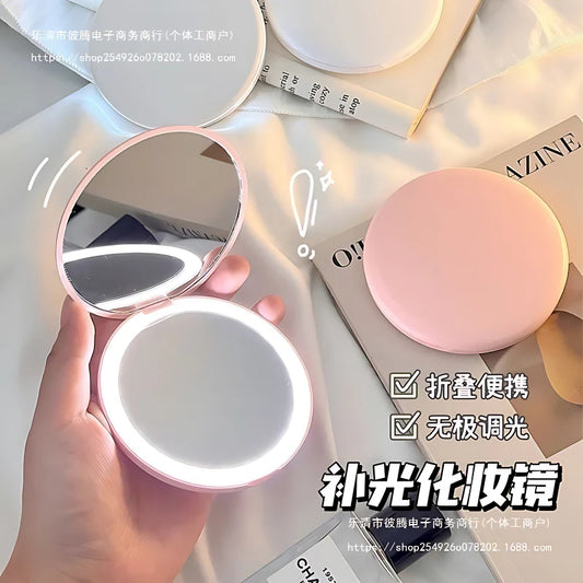 LED Pocket Mirror – Rechargeable with Single Light