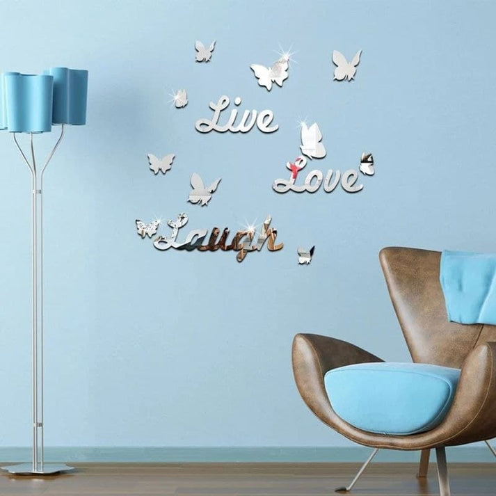 D Acrylic Décor Mirror Wall Sticker for Dining Room Wall Décor