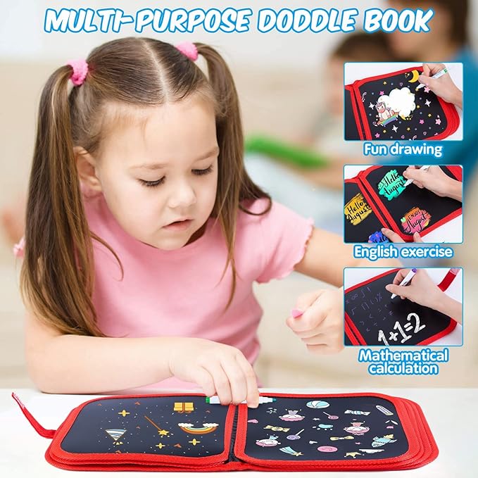 Kids Erasable 6 Side Doodle book