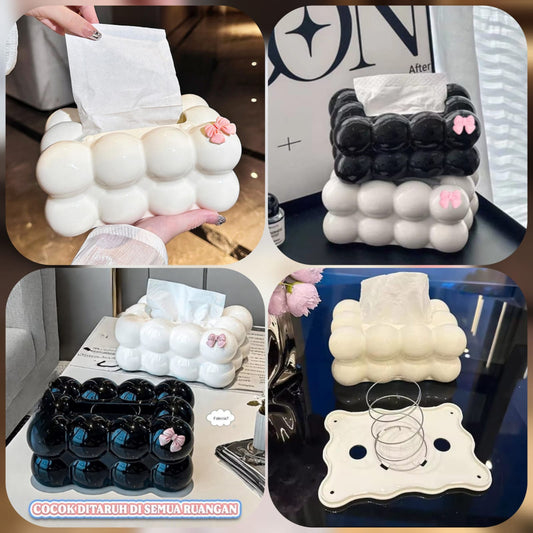 Acrylic Bubble Design Tissue Box