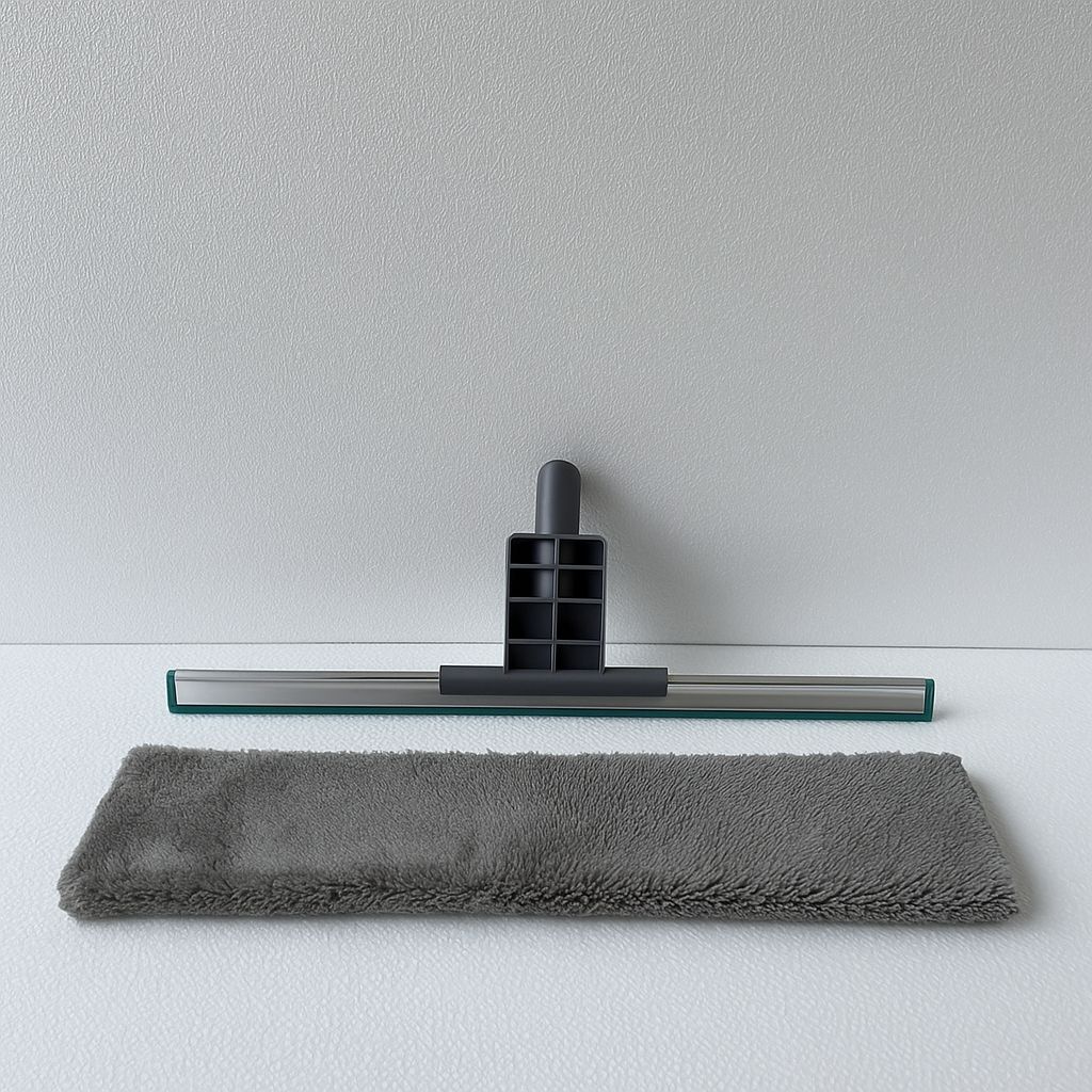 Rotatable Glass Wiper with Bendable Head – Double-Sided Squeegee for Window, Bathroom & Floor Cleaning