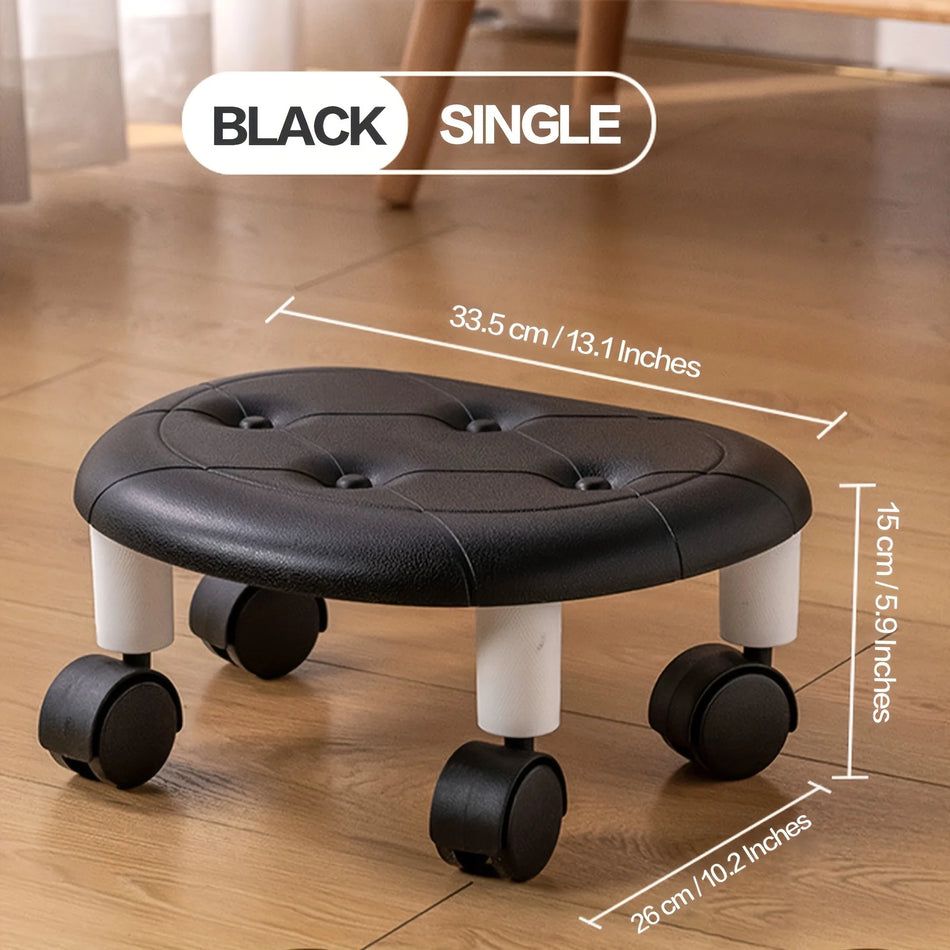 360° Rolling Stool with Wheels for Home