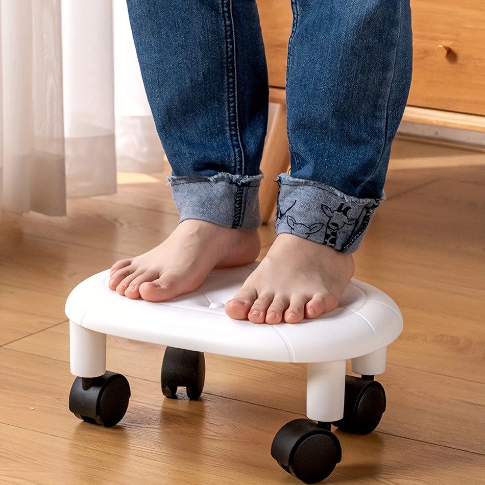 360° Rolling Stool with Wheels for Home