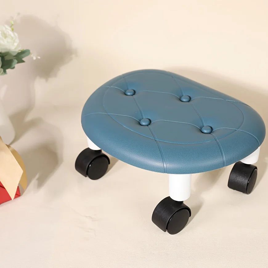 360° Rolling Stool with Wheels for Home