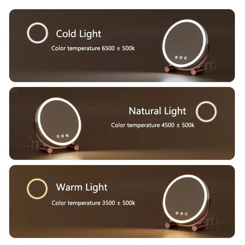 Premium LED Desktop Makeup Studio Mirror