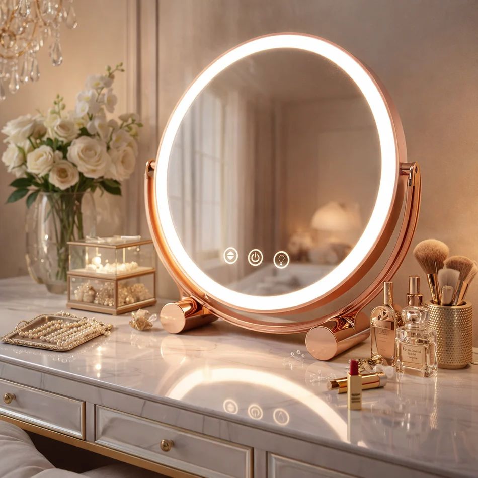 Premium LED Desktop Makeup Studio Mirror
