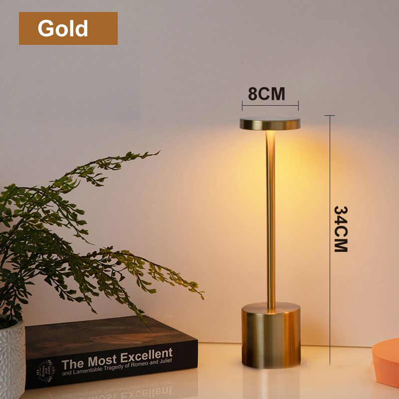 Modern LED Touch Lamp – Rechargeable Minimalist Bedside Light