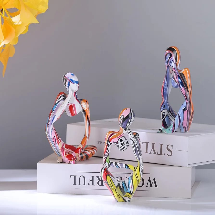 Multi Decorations 3Pcs Set – High-Quality Decorative Showpieces (6 Inches Each)