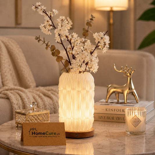 LED Flower Vase Lamp | Modern Home Décor Accent Light
