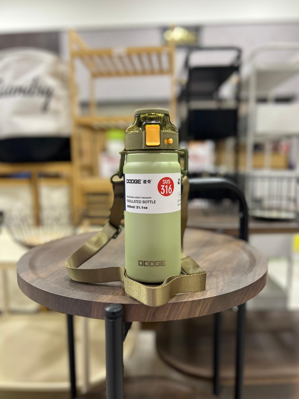 Dodge 600ml Extraordinary Sports Thermos Cup | Sage Green