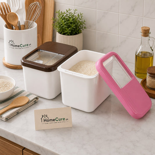 10kg Rice Storage Box for Grain & Cereal | Airtight Food Container